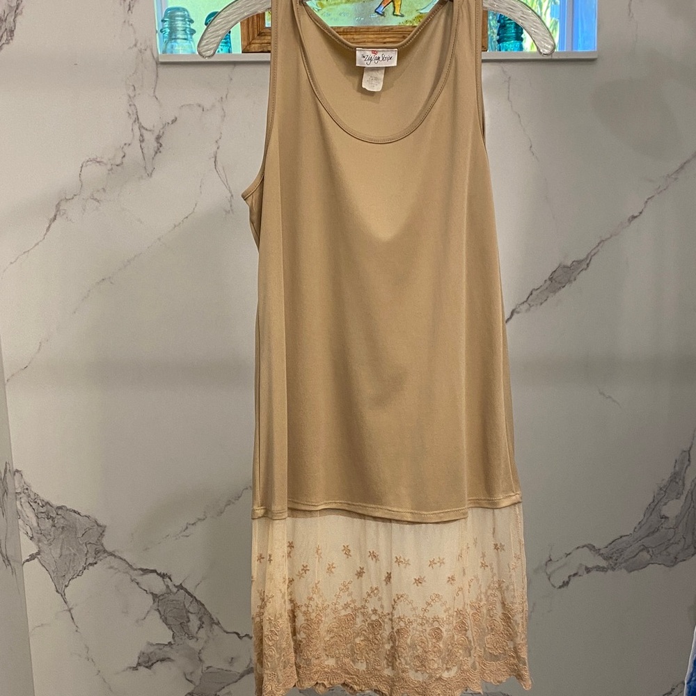 LG Tan Sleeveless Top